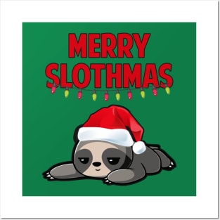 Merry Slothmas Posters and Art